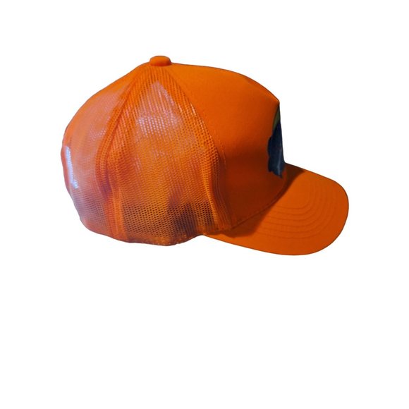 Bass Pro Shop Unisex Hat Cap Snap Back Adjustable Mesh Back Orange Gone Fishing - Picture 3 of 9
